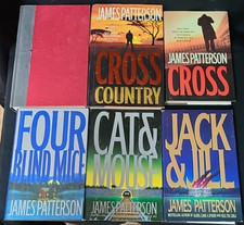 Lot of 6 James Patterson Alex Cross Hardcover Books Roses Cat Mouse Jack Jill