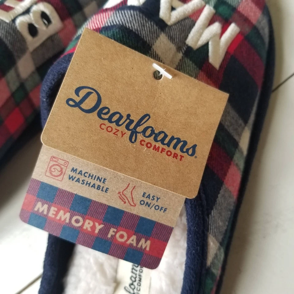 Zapatillas zueco Dearfoams acogedoras cómodas para mujer mamá oso - talla 7/8 Foto 4 de 4