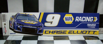 CHASE ELLIOTT #9 NAPA NASCAR RACING 2025 WINCRAFT 3X12 BUMPER STICKER ...