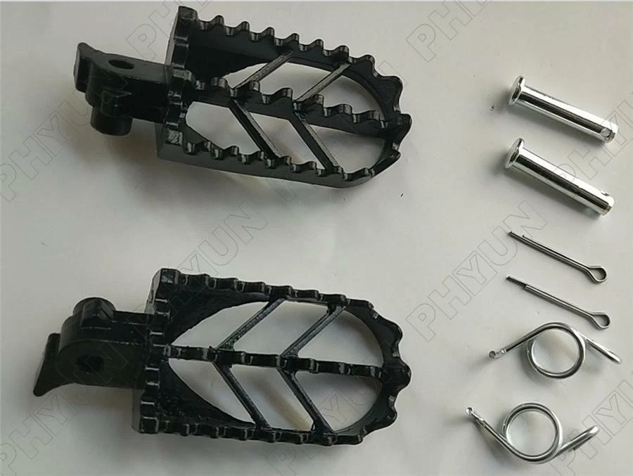 2x Pin reposapiés delantero de acero inoxidable negro Dirt Pit Bike universal EE. UU. Foto 2 de 4