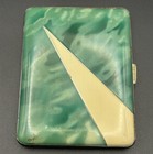 Antique EVANS Art Deco Enameled cigarette case