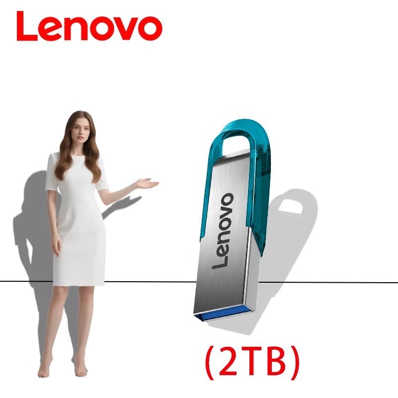 Lenovo 2TB USB 3.0 Flash Drive Metal Pendrive High Speed Data Storage ...