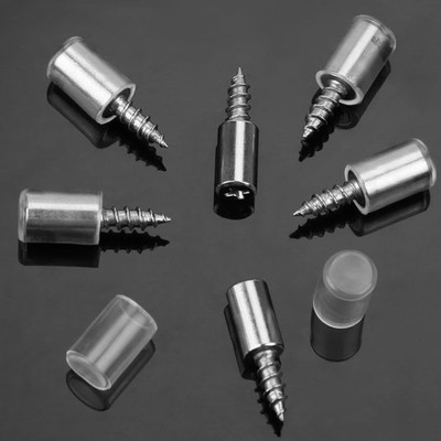 Pack of 60 Shelf Brackets, Diameter 7.5 mm, Floor Support Self-Tapping Screw