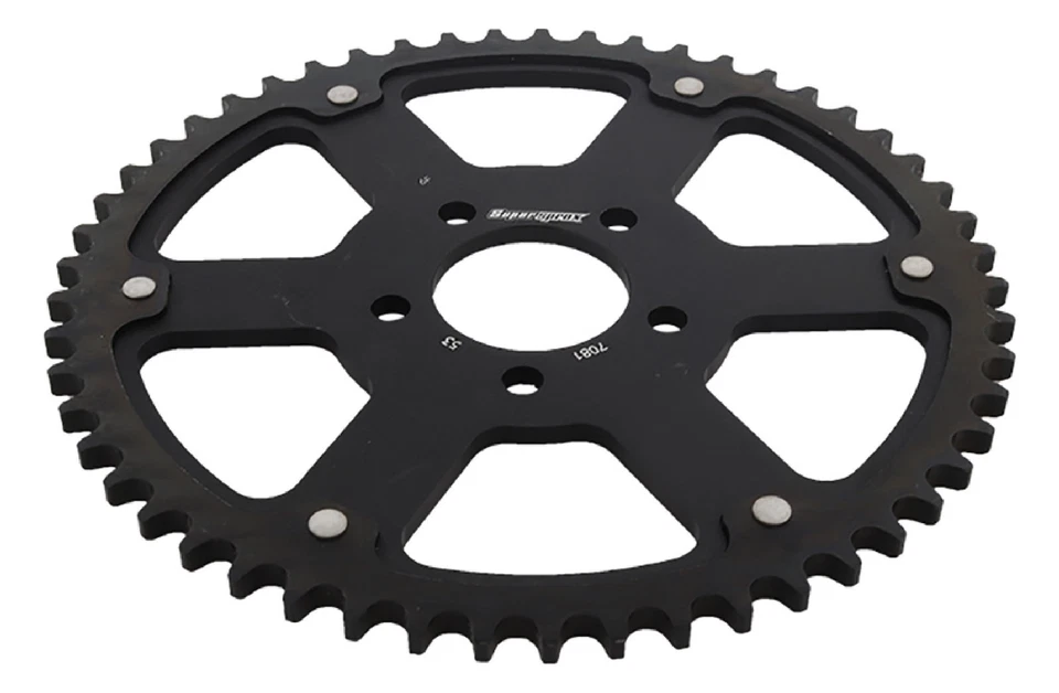 Black Stealth sprocket For Harley 530 pitch 2.21 bore 5 bolts; RST-7081-53-BLK - Image 3 of 4