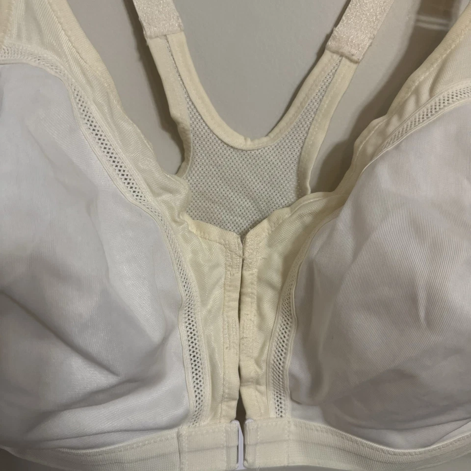 VTG NWT Lilyette 40D Bra All Day Every Day White Beige Minimizer V Back Unlined - Image 2 of 4