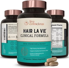 Hair La Vie Live Conscious Clinical Formula Hair Growth Vitamins for Women and