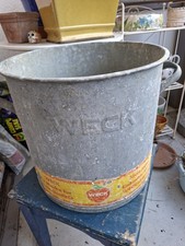 Zinktopf Weck Alt Gross Vintage Deko Pflanztopf