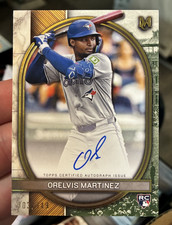 Orelvis Martinez 2025 Topps Museum Collection #AA-OM Gold Archival Auto RC /149