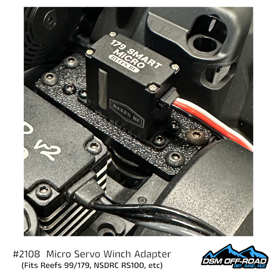WOP Winch Mount Adapter Plate For Reefs 99 Micro Servo On Element Enduro RC Crawler-1421828