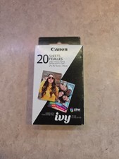 Canon Zink Photo Paper Pack, 20 sheets, White, 2" X 3".