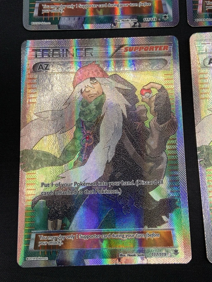 AZ FULL ART 117/119 Ultra Rare Pokemon Card 2014 XY Phantom Forces - Set Of 4 - Image 4 of 4