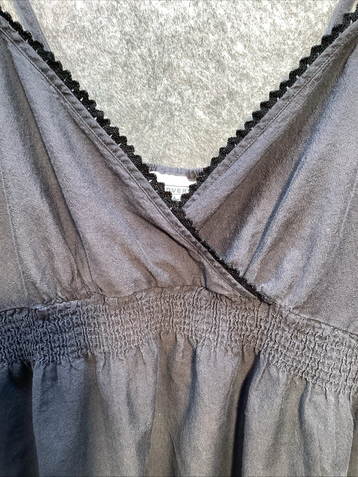 Vestido Converse Mujer Gris Medio Boho Relajante Cottagecore Preppy Foto 2 de 4