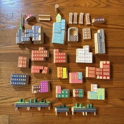 Blockitecture Lot: Architect Building Blocks / Used, Very Good / Wood Blocks