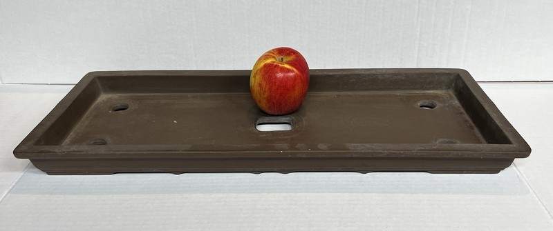 XL Shallow Rectangle Bonsai Pot - Unglazed Ceramic - 22" x 8.5" x 1.5"