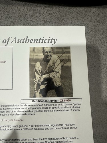 HARRY STUHLDREHER Autographed Photo JSA COA Notre Dame FOUR HORSEMEN Rockne - Picture 6 of 9
