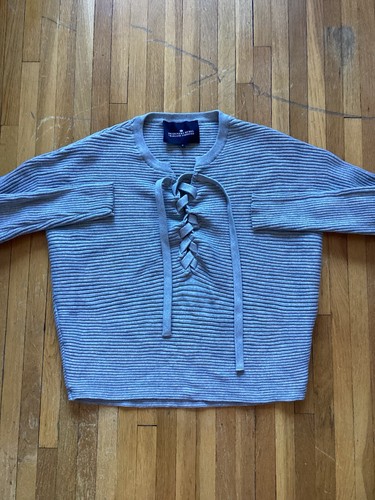 Designers Remix Charlotte Eskildsen Ladies Small Gray Textured Sweater,Cotton