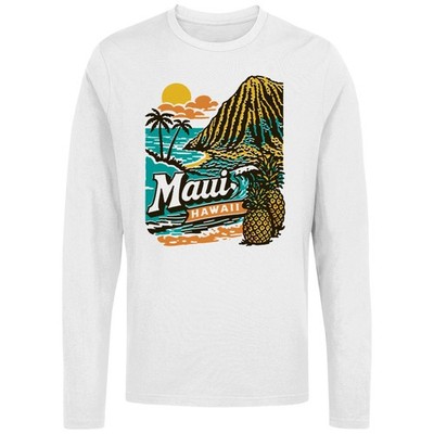 Maui Hawaii Sunset Island Vibes Men's Long Sleeve Tee