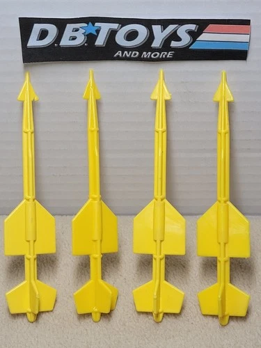 Vintage GI Joe Conquest X-30 Missile Rocket Part LOT ARAH 1986 - COMPLETE SET