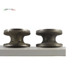 Mola diamantata elettrodeposta profilo V30 foro 22 mm. per macchine Cnc 