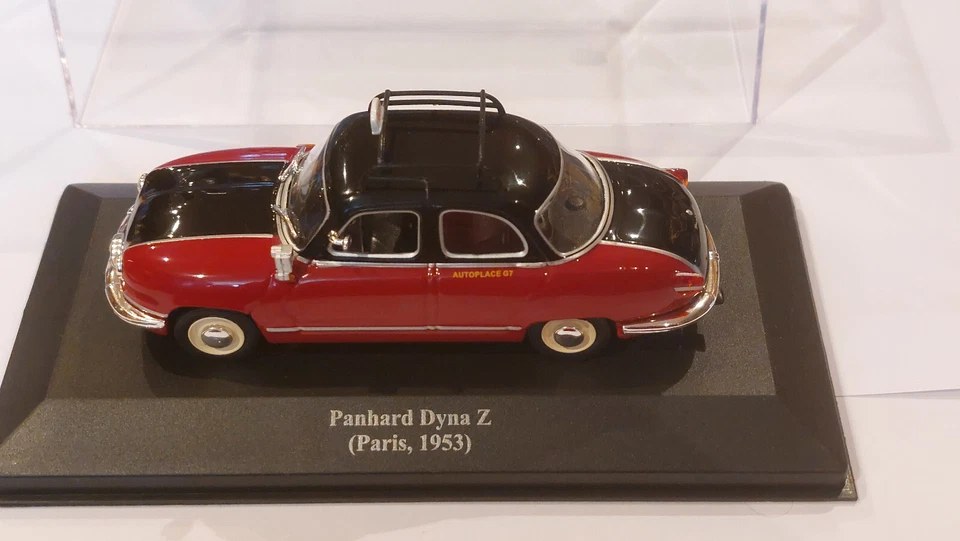 PANHARD DYNA Z TAXI G7 PARIS 1953 1/43 BORDEAUX ET NOIR ALTAYA - Photo 2/4
