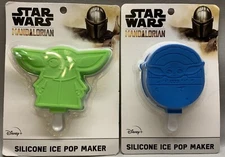 Star Wars The Mandalorian Green/Blue (set of 2) Baby Yoda Silicone Ice Pop Mold 