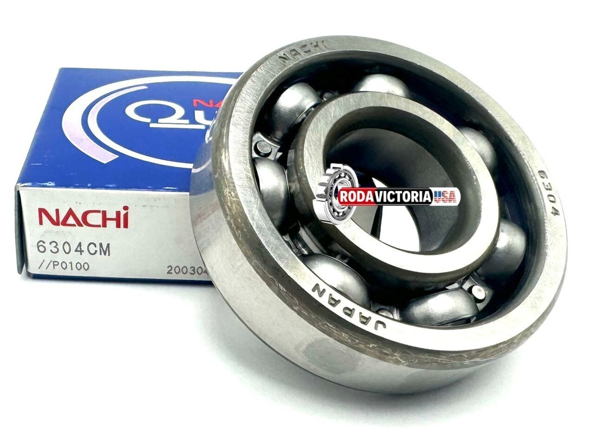 NACHI 6304 CM DEEP GROOVE BALL BEARING, OPEN TYPE, NO SEALS