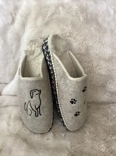 Toni Pons Dog and Paw Print Mule Lined Slipper Clog Scuff Sz 41 / 10 Spain