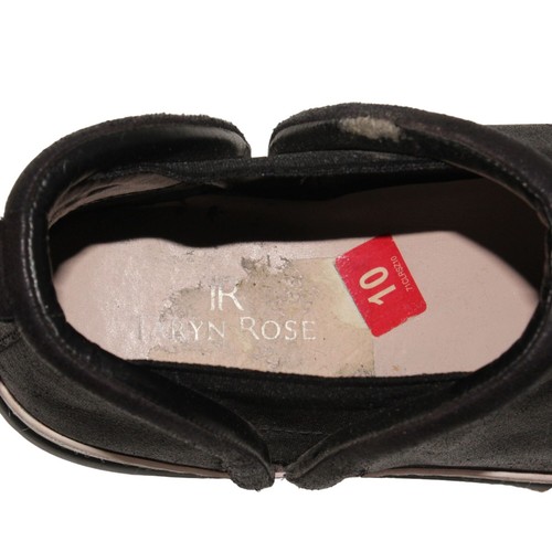 Scarpe da ginnastica slip on alla moda Taryn Rose Freddie taglia 10 nere in finta pelle - Foto 11 di 12