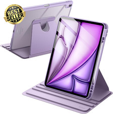 Rotating Case for iPad Air 13" M3/M2 w/ Pencil Holder 360° Stand Auto Wake/Sleep