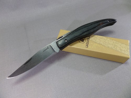 LAGUIOLE Pocket Knife - Black Blade / Wood Black - New & Original Packaging - 268377