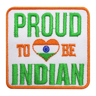 patche petit écusson drapeau Inde thermocollant indien