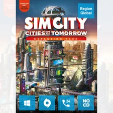 SimCity Cities of Tomorrow Expansion Pack DLC for PC Game EA App Key Region Free