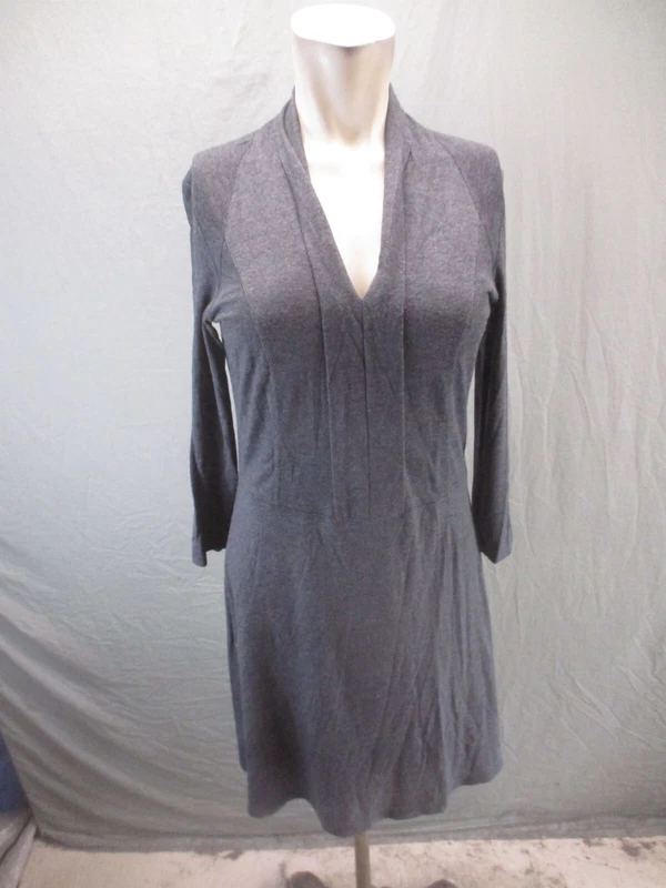 lole plunging long sleeve stretch pleated slim midi 