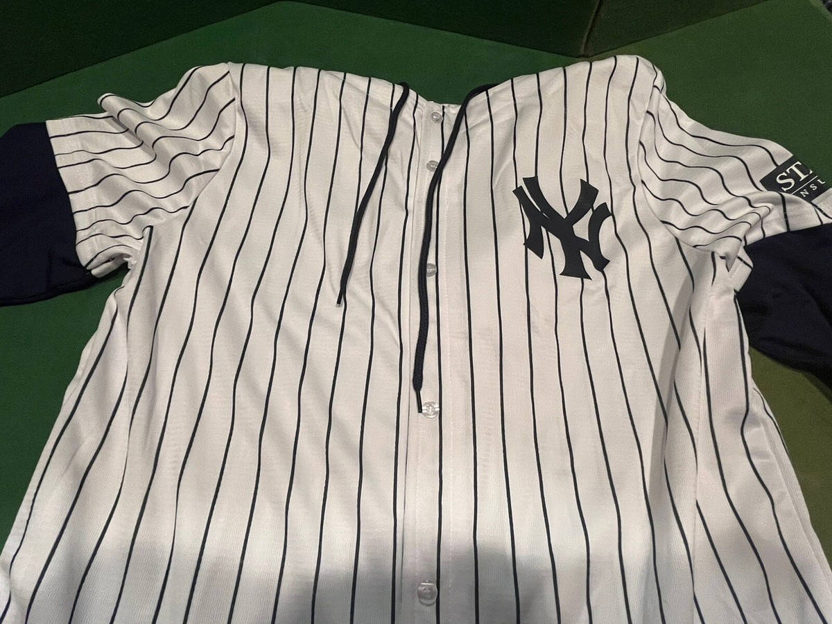 New York Yankees SGA Pinstripe Uniform Jersey Hoodie Night MLB 2024 XL