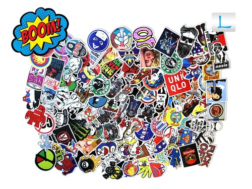 100 Random Skateboard Stickers Vinyl Laptop Luggage Decals Dope Sticker Lot Mix - Picture 23 of 27