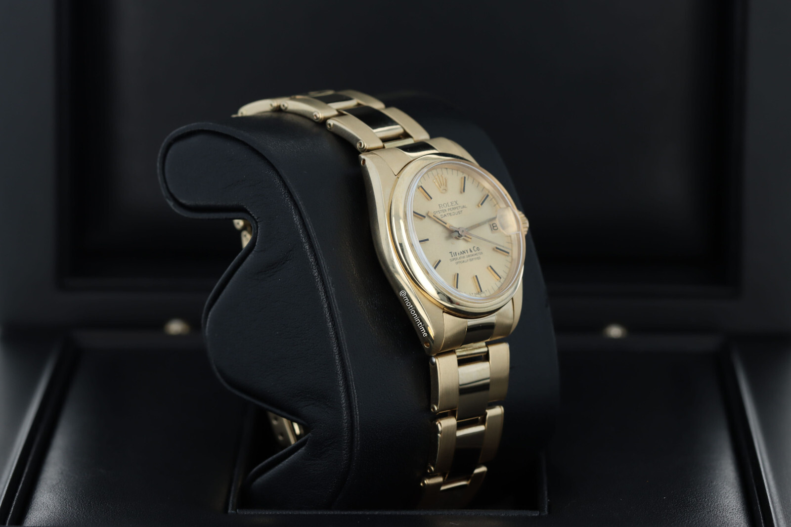 Rolex President Tiffany & Co 6824 Vintage Datejust 31mm Medium Size 14kt YG image 3