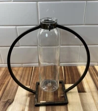 Metal And Glass Bud Base Industrial Modern Minimalist