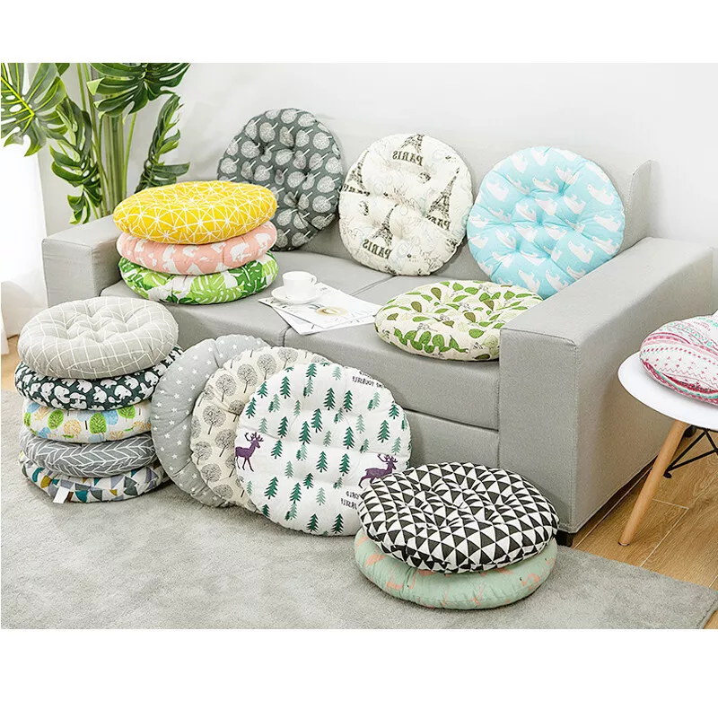 Washable Dining Room Seat Pad Kitchen Garden Round Padded Booster