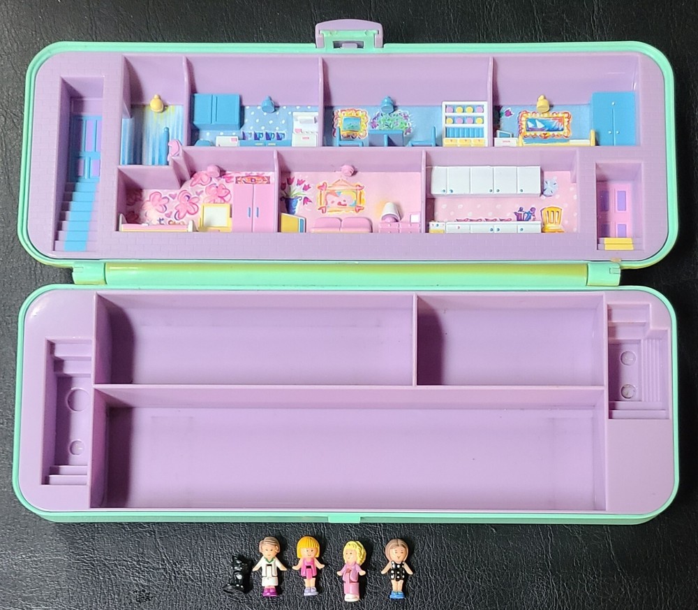 Vintage Polly Pocket 1990 Pencil Case - Bluebird Toys