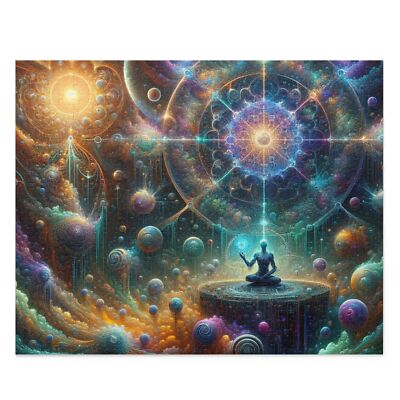 Puzzle 500-Piece Fractalized Cosmic Creation Surreal DMT Trip Mind Blowing NEW