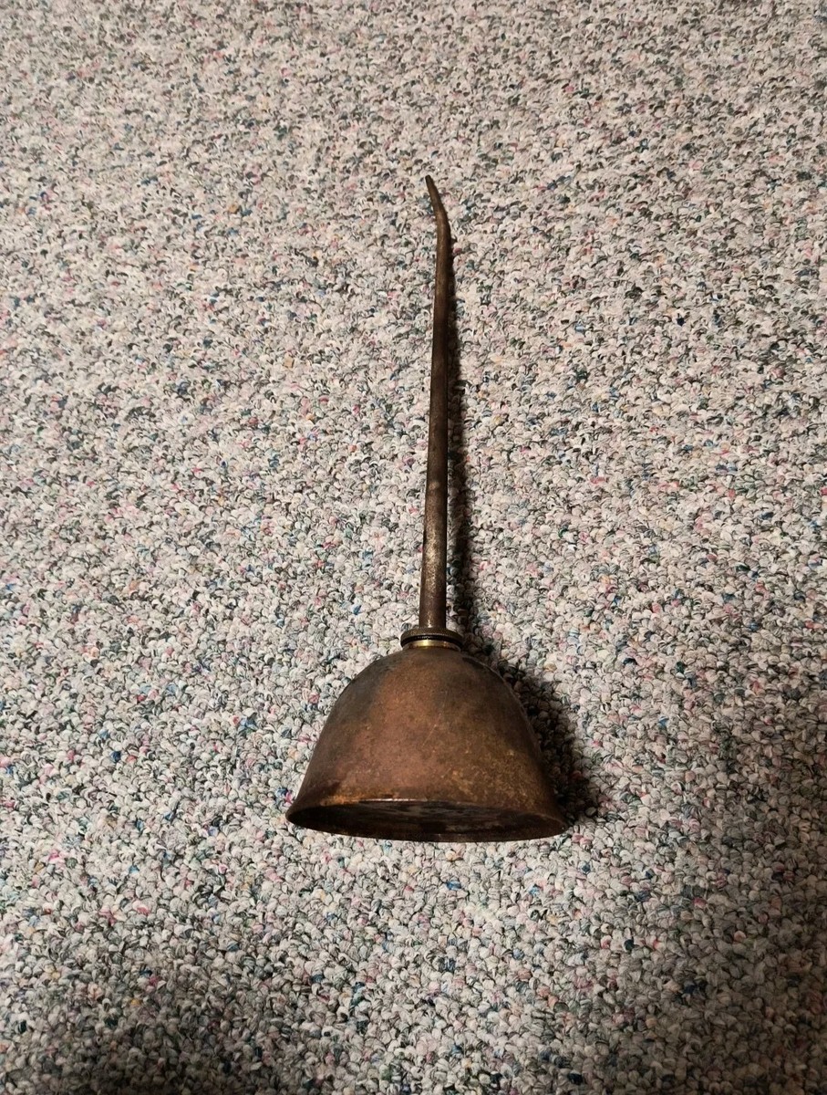Vintage Gem Mfg Co Pittsburgh PA Thumb Press Oiler Push Metal Oil