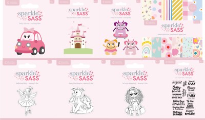 Crafters Companion - Sparkle Und Sass Sammlung - Metal Stanzformen,Marken/Papier