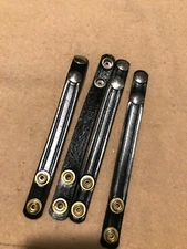 Set of 4 Police Duty Belt Keepers Nickle Snap