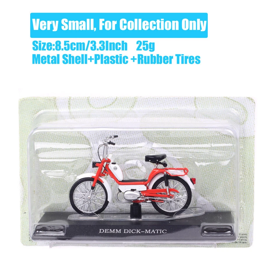1/18 Atlas Demm DickMatic 50 Cc Moped Mofa Motorcycle Diecast Toy Model Bicycle - Image 3 of 4