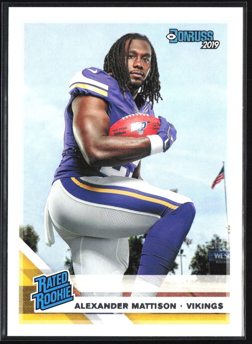 2019 Panini Donruss Rated Rookie RC #331 Alexander Mattison Minnesota Vikings
