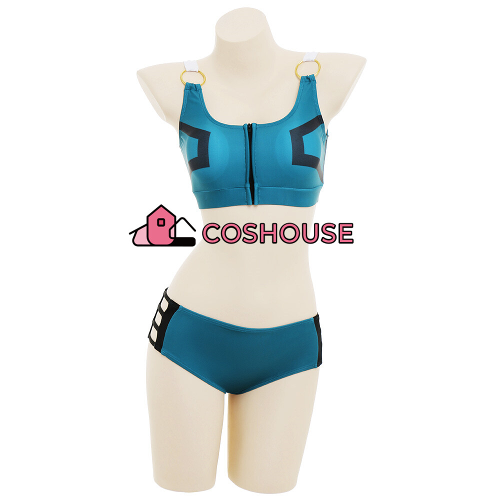 Women Two Piece Camisole Bikini Split Swimsuit Anime Swimwear