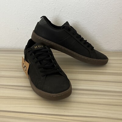 HUF Black Leather Men's Boyd Skateboarding Shoe - Size 6