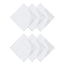 Women  s Handkerchiefs 100 Cotton Ladies Embroidery Handkerchiefs Dainty Whit...