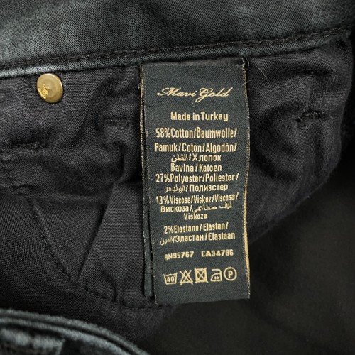 Mavi Gold Tess Jeans Women's Size 27x28 Black High-Rise Skinny Denim - Picture 8 of 15