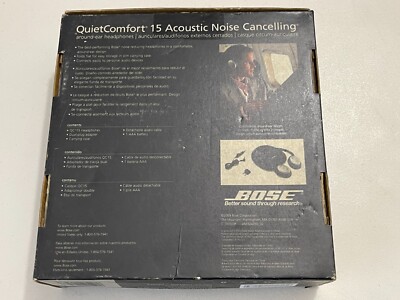 Bose QuietComfort 15 Acoustic Noise Cancelling Over Ear Headphones